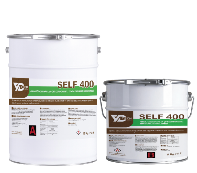 Solvent içermeyen, iki komponentli, portakal kabuğu  görünümlü son kat epoksi kaplama malzemesidir.